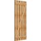 Ekena Millwork Spaced Board-n-Batten Shutters w/Z-Bar, Rough Sawn Western Red Cedar, 28 7/8W x 67H, PR RBS06Z29X067RWR - alternate 3